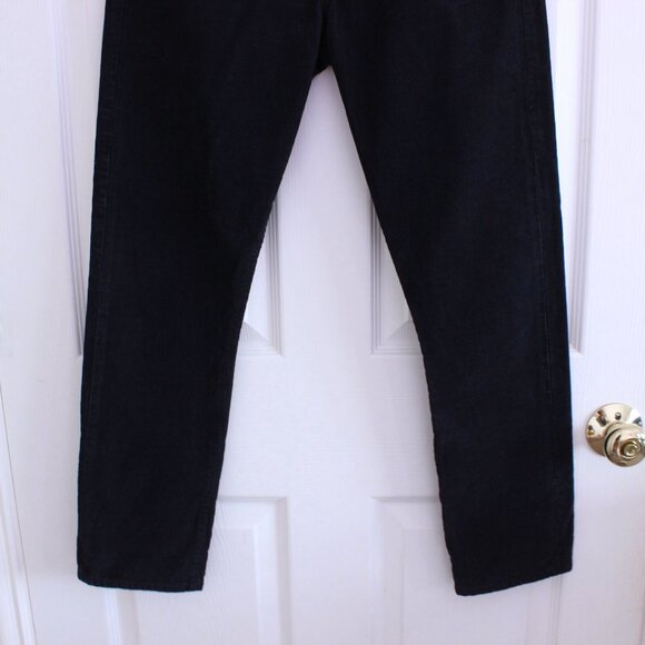Citizens of Humanity Emerson Straight Corduroy Pants Navy Cotton - Picture 3 of 10